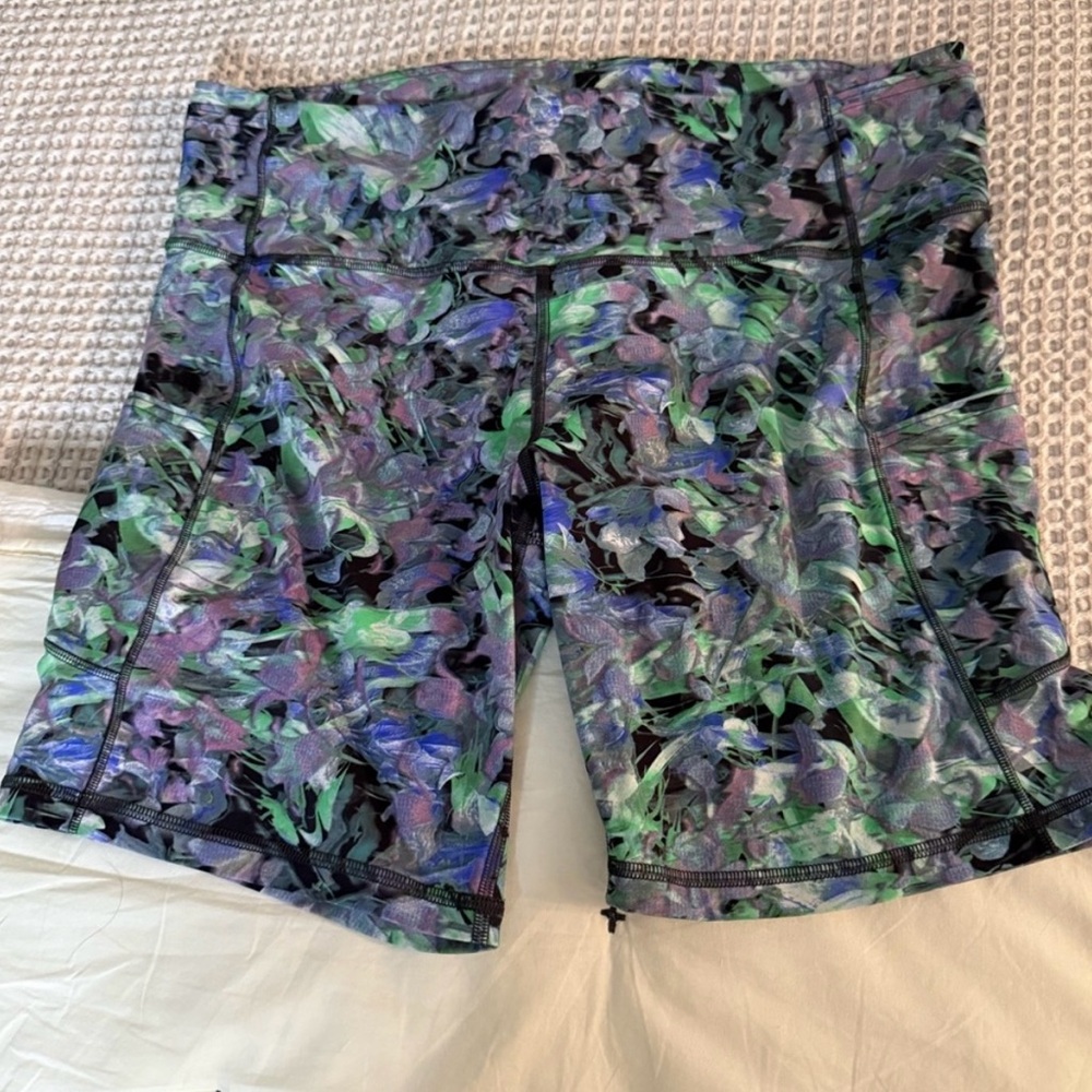 lululemon athletica Floral Patterned Athletic Shorts